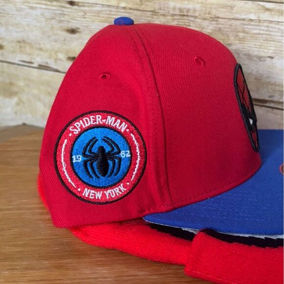 SPIDER MAN SNAPBACK AND BEANIE HAT BUNDLE EVERYDAY STREETWEAR SUPERHERO FUN - Picture 4 of 8